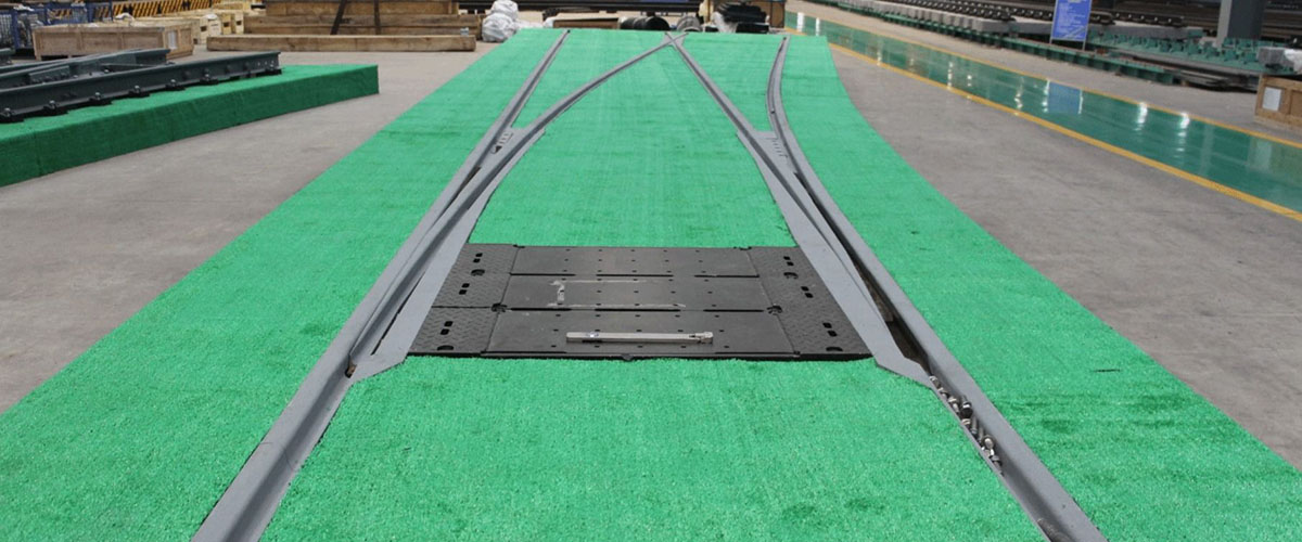 59R2 Grooved Rail 1：6 Single Turnout