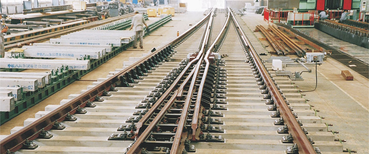 60kgm Rail 1：18 High Speed Single Turnout(Ballast)